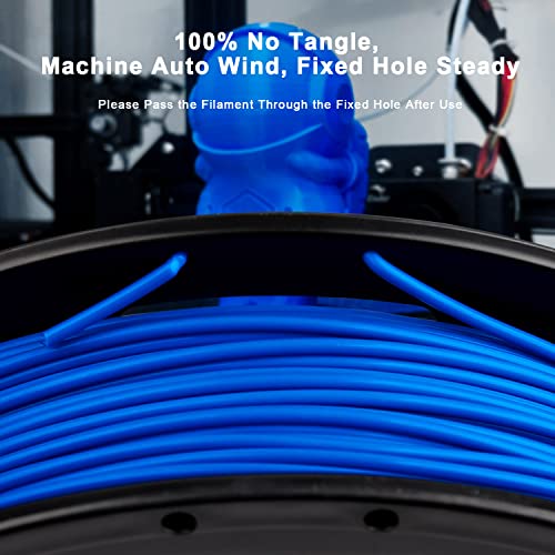 AMOLEN PLA 3D Printing Filament Bundle 1.75mm, Black White Red Blue 250g X 4 Spools Pack 3D Printier Filament, 1KG/2.2 lb in Total, Compatible with Most FDM Printer and 3D Pen - color: Pla Basic Black/White/Red/Blue