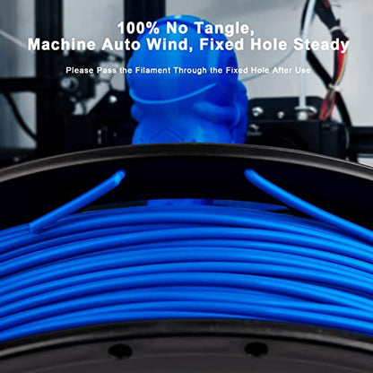 AMOLEN PLA 3D Printing Filament Bundle 1.75mm, Black White Red Blue 250g X 4 Spools Pack 3D Printier Filament, 1KG/2.2 lb in Total, Compatible with Most FDM Printer and 3D Pen - color: Pla Basic Black/White/Red/Blue