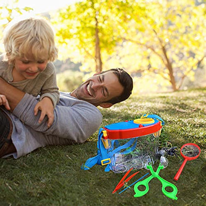 Bug Catcher Kit, Kids Bug Collection Kit, Outdoor Nature Explorer Kit with Tweezers, Magnifying Glass, Science Educational Kit, Bug Observation Container for Boys and Girls