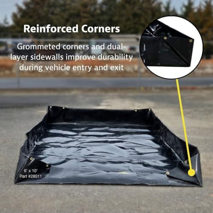 Justrite MightyBerm Fuel Spill Containment Berm, Made in the USA - size: 12' x 50'