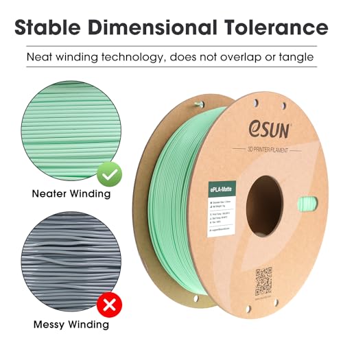 eSUN Matte PLA Filament 3D Printer Filament 1KG Mint Green - color: Mint Green, size: 1KG