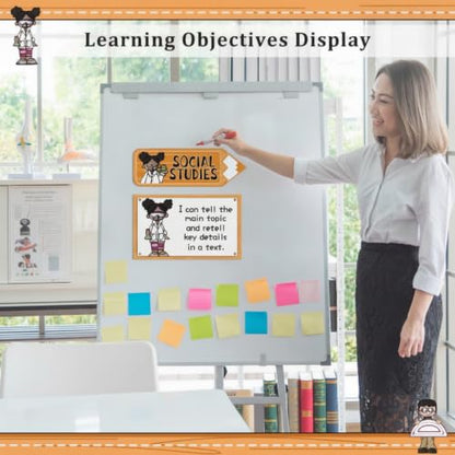 Feifeiya 12 Pcs Magnetic Objectives Classroom Organization for Teachers