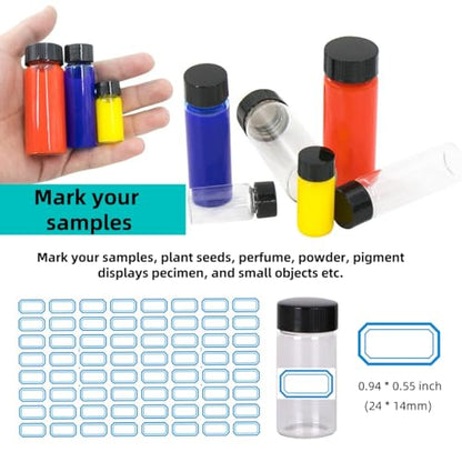 14Pcs 5ml Clear Glass Sample Vials, Liquid Sampling Sample, Screw Caps Small Glass Bottle, With Plastic Stoppers, Leak-Proof Vial, For laboratory, Essential Oil, Perfume, Reagents - style: 5ml 14Pcs