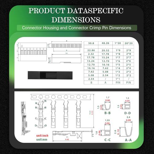 100 Sets/200 Pieces for Dupont 2.54mm 1Pin Black Female Connector - size: 1-Pin Female, style: Black-Single Row