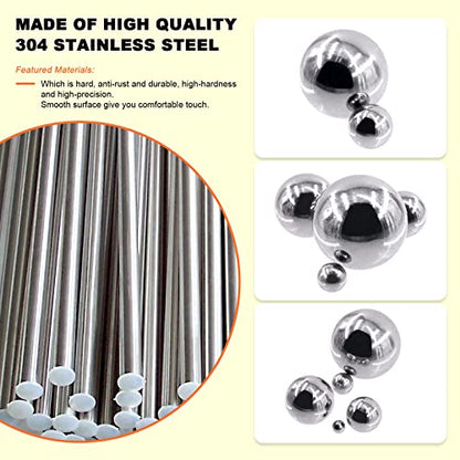 Tanstic 330Pcs 16 Size Metric Precision Steel Bearing Steel Ball Assortment 1mm 2mm 2.5mm 3mm 3.5mm 4mm 4.5mm 5mm 5.5mm 6mm 7mm 8mm 9mm 10mm 11mm 12mm