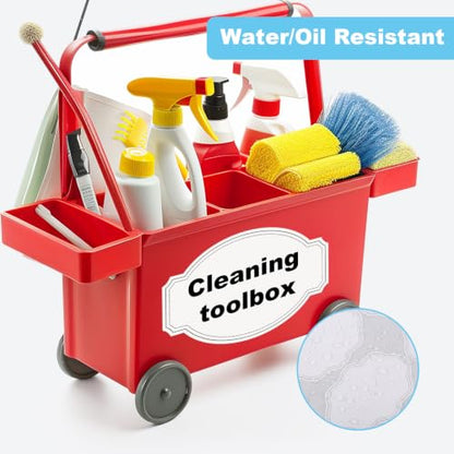 8 Shapes Labels for Storage Bins, 160 Removable Label White with Black Edge - color: White With Black Edges