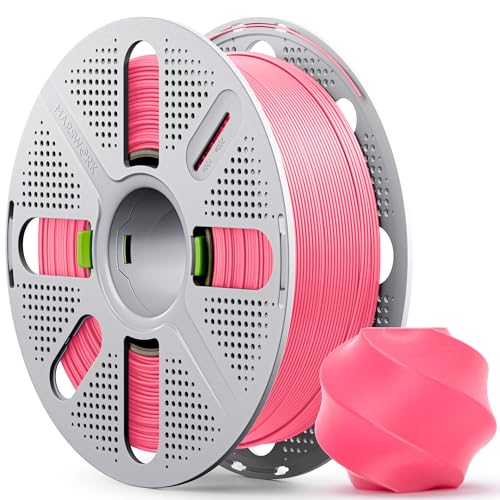 PLA Basic, Pre-Dried Filament with Quick-Swap Reusable Spool 1kg (2.2lbs), 1.75mm 3D Printing Filament, Compatible with Bambu Lab 3D Printers – Pink - color: Pink With Spool, size: With Spool