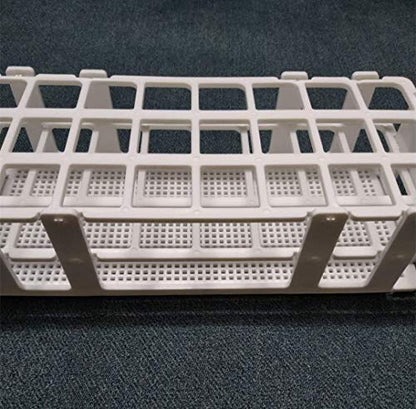 3 Packs Plastic Test Tube Rack, 24 Holes Lab Test Tube Rack Holder for 25mm Test Tubes, White, Detachable (24 Holes) - color: 24 Holes