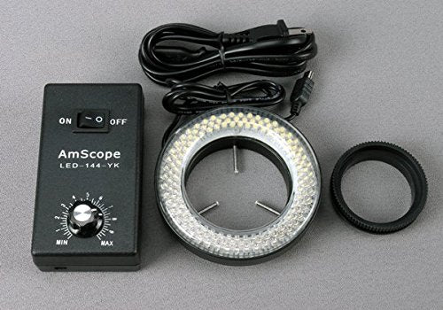 AmScope SM-4TPX-144 45X Simul-Focal Stereo Zoom Microscope on Dual Arm