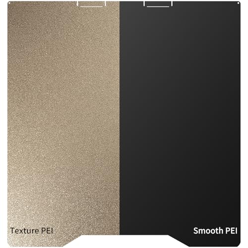 Upgraded 270x293mm for K2 PEI Build Plate Smooth & Textured PEI Sheet Magnetic Flexible Removable Spring Steel Printing Bed Compatible with Creelity K2 Combo 3D Printer. - size: 270x293mm
