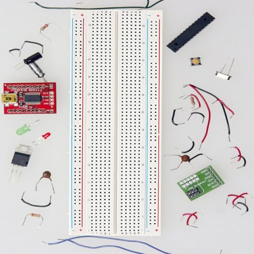 4PCS Breadboards Kit Include 2PCS 830 Point & 2PCS 400 Point Breadboard, Solderless Breadboards for Arduino Bread Boards Electronics for Circuits Projects Prototype Board.