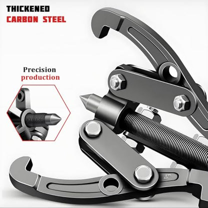 3 Jaw Car Inner Bearing Puller, Automotive Pilot Bearing Wheel Gear Puller with Reversible Jaws, Heavy Duty Vehicle Gear Extractor Pulley Tool Accessories, Universal Fit (6Inch) - size: 6Inch