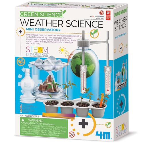 4M Green Science Weather Science Kit - DIY Mini Observatory & STEAM Toy