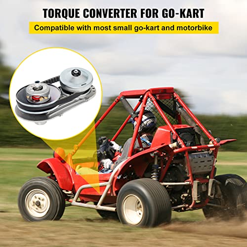 VEVOR Torque Converter, 30 Series 212 Predator Torque Converter kit Go Kart, Mini Bike Comet Clutch Set, 3/4 Inch 10T #40 or 41 Chain Predator Driver Pulley Replacement Comet TAV2