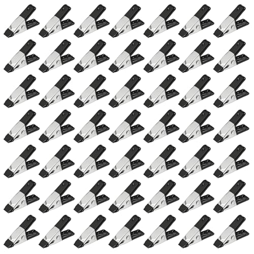 100 Pcs 2 Inch Small Metal Spring Clamps, Small Spring Clips Clamps - color: Black