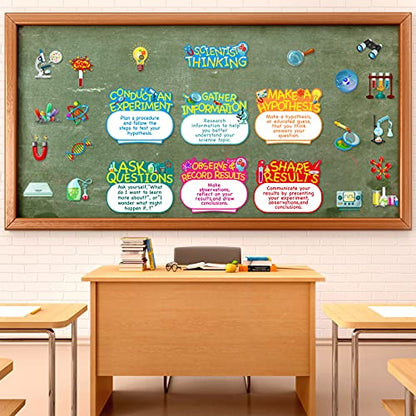 Outus 25 Pcs Science Bulletin Board Posters Set, School Classroom Decor