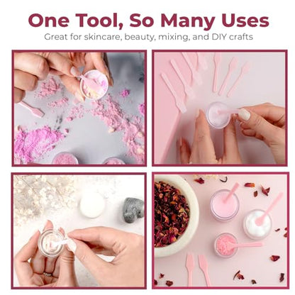 Kopperko Cosmetic Spatulas, 2.5 Inch, 100 Pack, Pink - color: Pink, size: 100 Spatulas