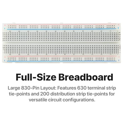 LONELY BINARY Electronics Starter Kit 400+ Pieces for C++ & ESP32