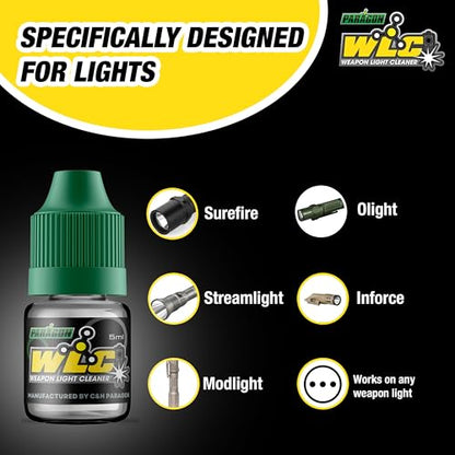 C+H Paragon OLC Optic Lens Cleaner – for Gun Sights, Optic Lens, Night Vision, and Scopes - style: OLC Optic Cleaner + WLC Light Cleaner Combo