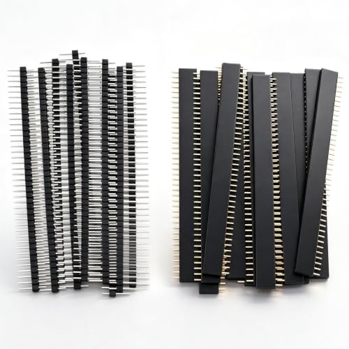 42pcs 2.54mm Male and Female Pin Header Connector 40Pin Breakaway Pin Header and PCB Board Pin Header P-037-42pcs - size: 42pcs-2.54mm Male & Female Pin Header Connector