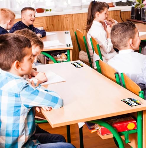 SICOHOME Name Tags for Classroom Desks - 36pcs Bright Student Names Plates - color: A