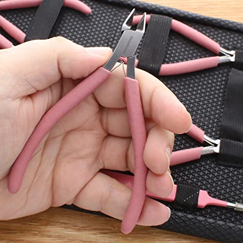 The Beadsmith Fashion Color Pliers, Jewelry Making Supply Set of 8 - color: Bubblegum