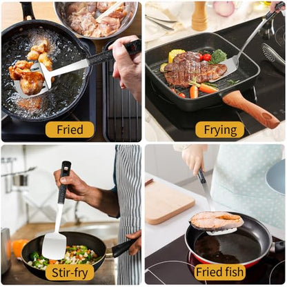 Stainless Steel Spatula with Heat Resistant Handle - color: Stainless Steel Spatula-1