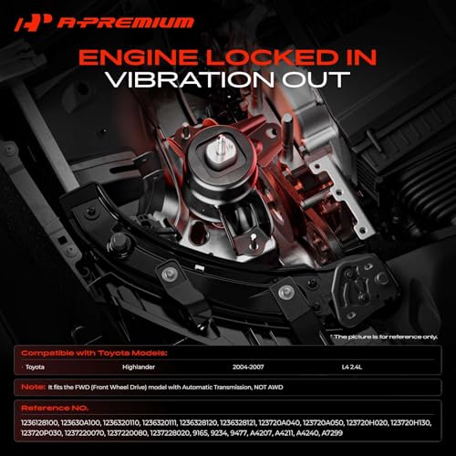A-Premium Engine Motor and Transmission Mount Kit, with Torque Strut Mount