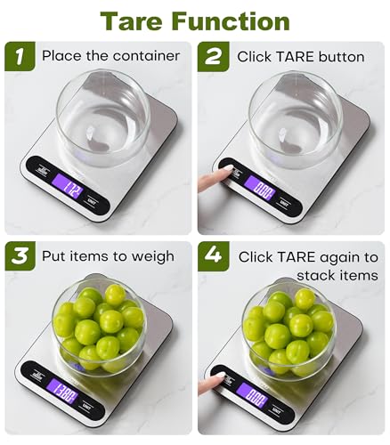 Atogou Food Scale -33lb Digital Kitchen Scale for Food Ounces Grams