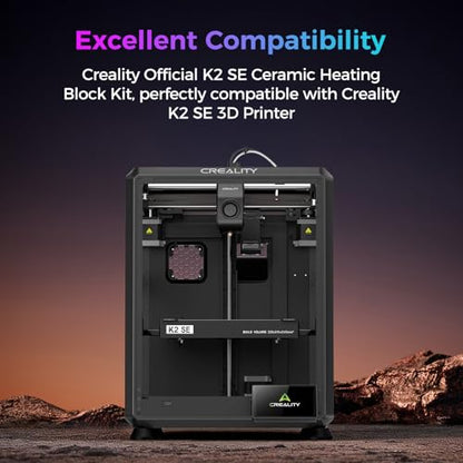 Creality Official K2 SE Ceramic Heating Block Hotend Kit, with Unicorn Quick Swap Nozzle, 300°C High Temperature Resistant and 600mm/s High-Speed Printing Hotend for 3D Printer Creality K2 SE Combo - style: K2 SE