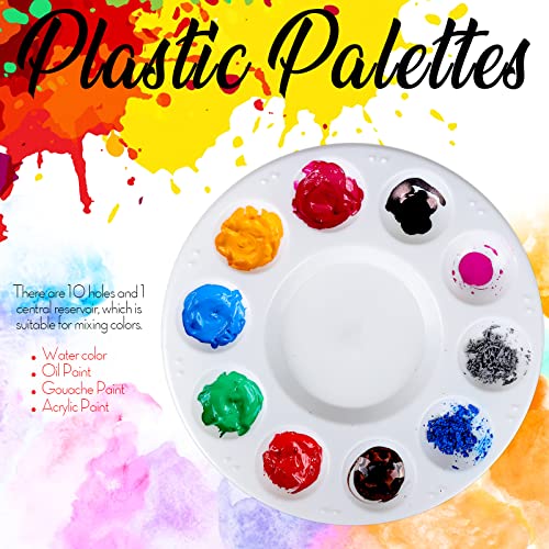 FANDAMEI 20PCS Paint Palette, Paint Tray Palette, Round Paint Trays