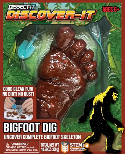 Dissect-It Discover-It Bigfoot Dig Kids Science Kit, Gel Dissection Kit for Kids to Learn Anatomy, STEM Toys for Ages 6 and Above