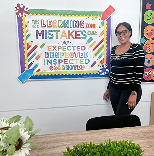 Sproutbrite 2 Pack 13.5" x 39" Educational Motivational Posters - color: Learning Zone