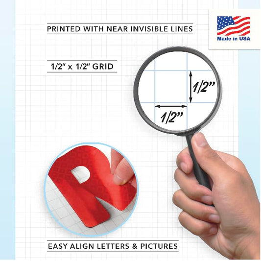 ArtSkills White Poster Board 22” x 28” with 0.5” Grid, Vision Board Supplies, Science Fair Display, 25-Pack
