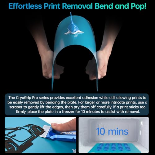BIQU Cryogrip Pro Frostbite Build Plate for Bambu-Lab H2D/H2S 3D Printers - color: Frostbite, size: H2D/H2S