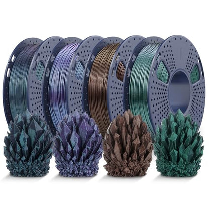 JAYO Galaxy PLA 3D Printer Filament 1.75mm, 250g, 4-Pack Bundle - color: Galaxy Pla-4x250g