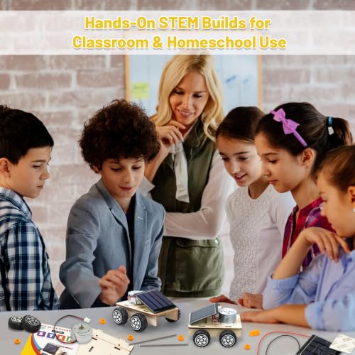 STEM Science Kits, Solar Car Circuit Kits Building Toys for Kids Classroom