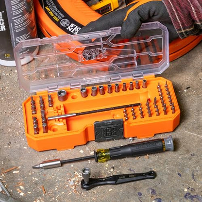 Klein Tools 80177 MODbox Ratcheting Driver Set, 65-Piece - style: MODbox Ratchet & Driver Set