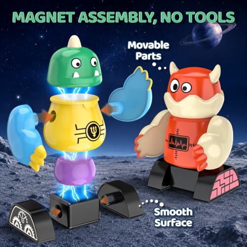 Magnetic Robot Building Toy, STEM Magnet Monster Toys Set for Kids Age 3-5 - color: Monster