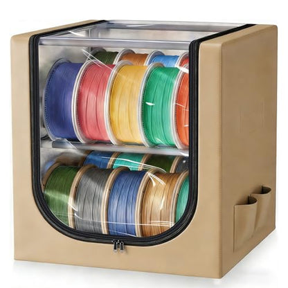 2-Tier 3D Filament Dry Storage Box 20 Rolls of Filaments Cover