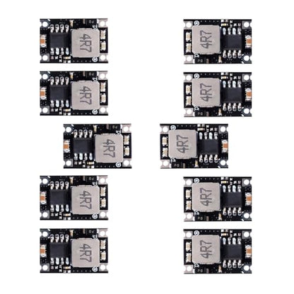 3.3V Regulator 10pcs Mini Reducer DC 5-30V 5V 12V 24V Buck to 3.3V Buck Converter Board 1.8A Output Mini360 Small Size Power Module(Black 3.3V) - style: 10PCS-3.3V-Black