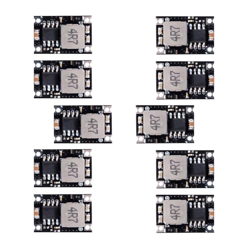 3.3V Regulator 10pcs Mini Reducer DC 5-30V 5V 12V 24V Buck to 3.3V Buck Converter Board 1.8A Output Mini360 Small Size Power Module(Black 3.3V) - style: 10PCS-3.3V-Black