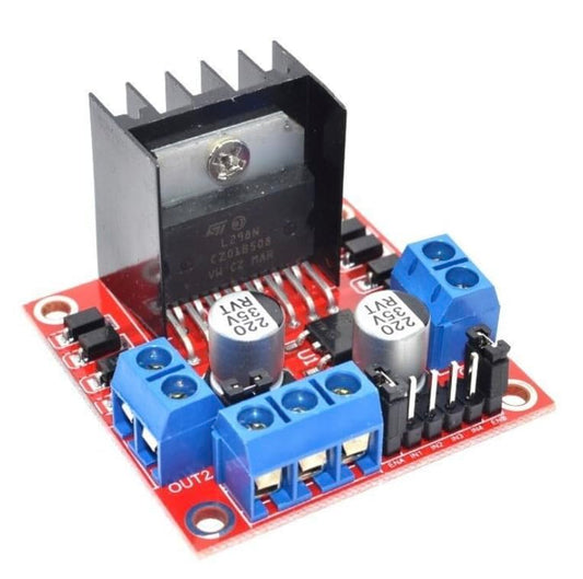 ShillehTek L298N Motor Driver Controller Board Module for Stepper Motor & DC Dual H-Bridge | Compatible with Raspberry Pi, Arduino, Smart Car Projects, Power UNO, MEGA R3, Mega2560