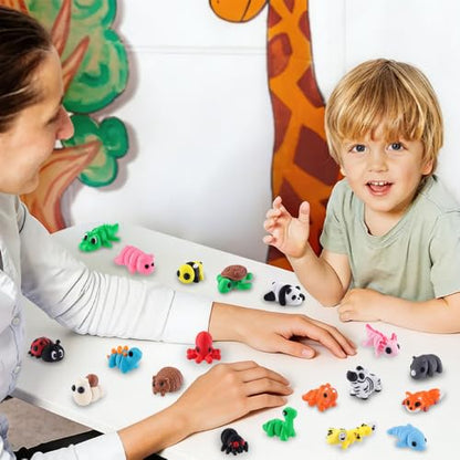 Celltestria 36Pcs Mini 3D Printed Animals Articulated Fidget Toys for Kids - style: 36Pcs Mini Animals