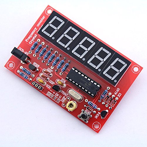 2 Pack Crystal Oscillator Tester 1Hz-50MHz Frequency Counter Cymometer Measurement Module LED DIY Kit