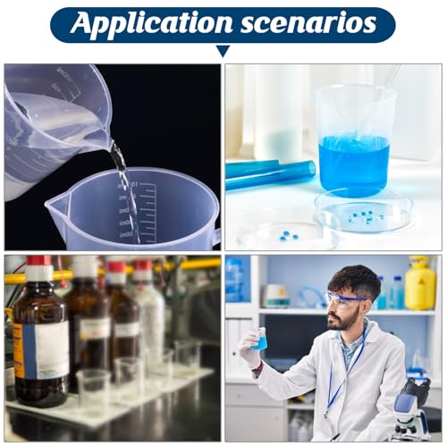 Plastic Measuring Cups, 100ml, Set of 15, for Liquid Measurement and Scientific Experiments (Pack of 3) - size: 100ML- 15pcs (Pack of 3), style: 100ML