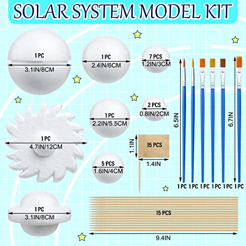 55 Pcs Solar System Mode Kit for School Science Project