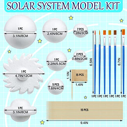 55 Pcs Solar System Mode Kit for School Science Project