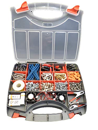 Double Sided Organizer Case with 36 Compartments and Carry Handle - size: Large Plastic Organizer