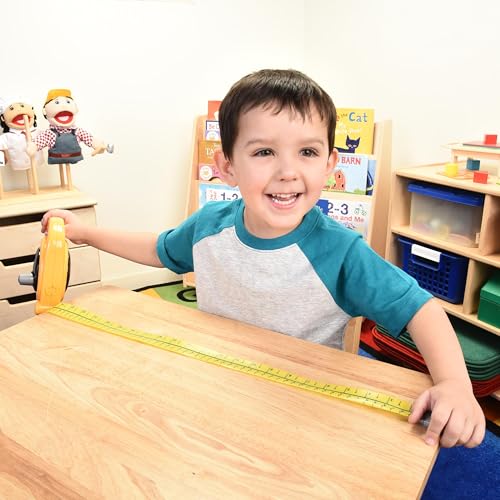 Big Tape Measure for Kids – 5 Ft. Pretend Play Measuring Tape Tool, Inches & Centimeters, Early Math & STEM Learning Toy, Ages 3+